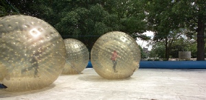 Zorb balls at Extreme motions Berkshire