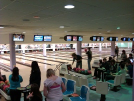 Tenpin bowling at Guildford Spectrum