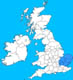 Map of East Anglia England