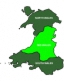 Map of Mid Wales