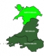 Map of North Wales