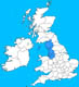 Map of North West England