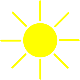 Small graphic of the sun, part of the logo