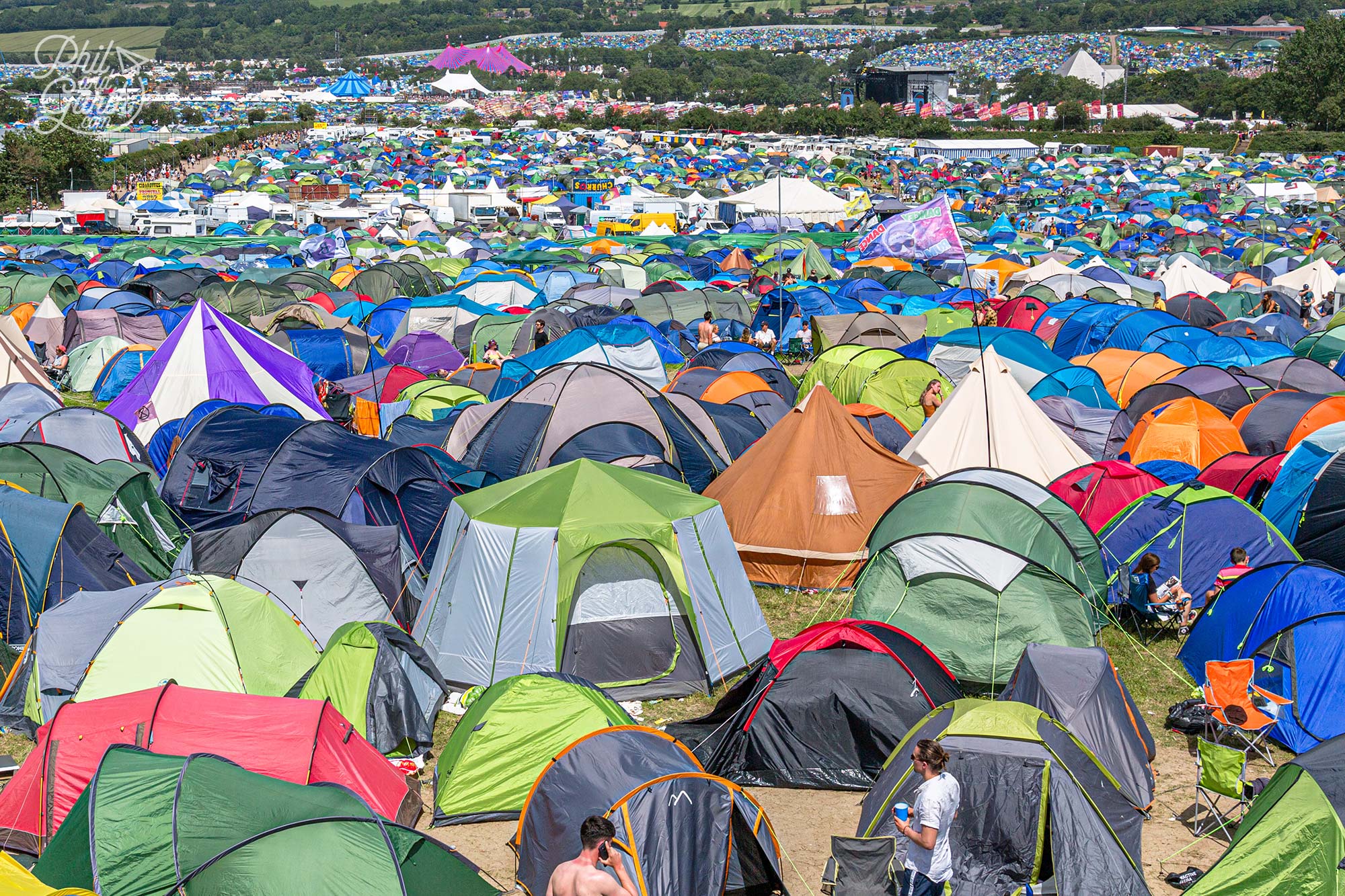 Camping at Glastonbury Festival Camping at Glastonbury Festival