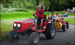 Fishers Farm Park tractor ride