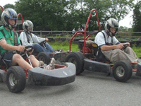 Go karts at Knockhatch adventure park
