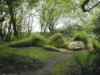 lost-gardens-of-heligam-1 Statue lying down at The Lost Gardens of Heligan