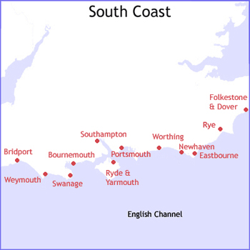 waverley-cruise-map Map of cruise locations