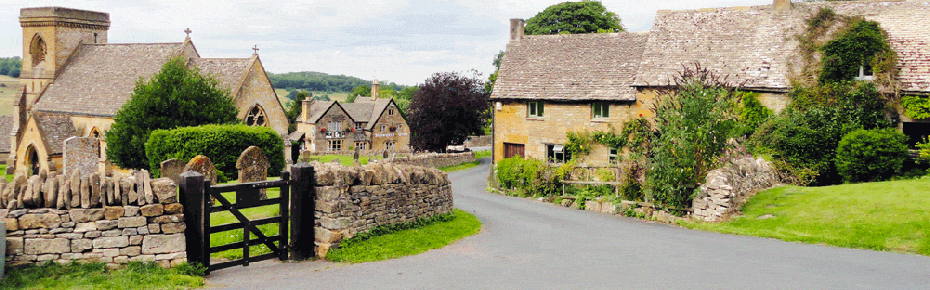 cotswold-panorama Snowshill in the Cotswolds