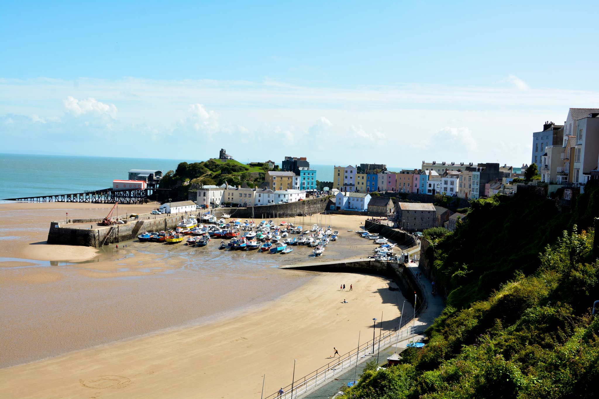 Tenby harbour Pembrokeshire Wales