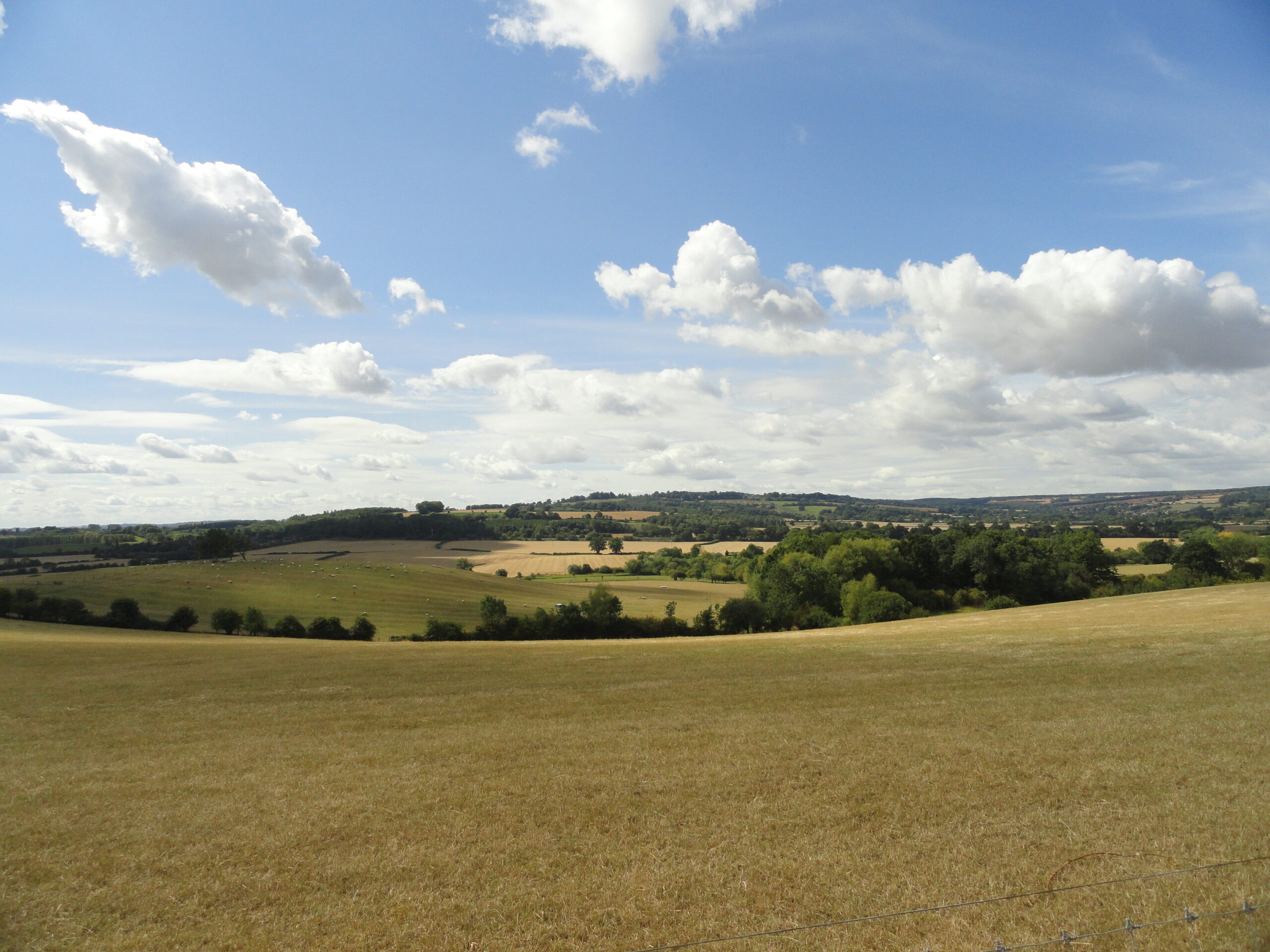 Cotswolds rolling countryside hills