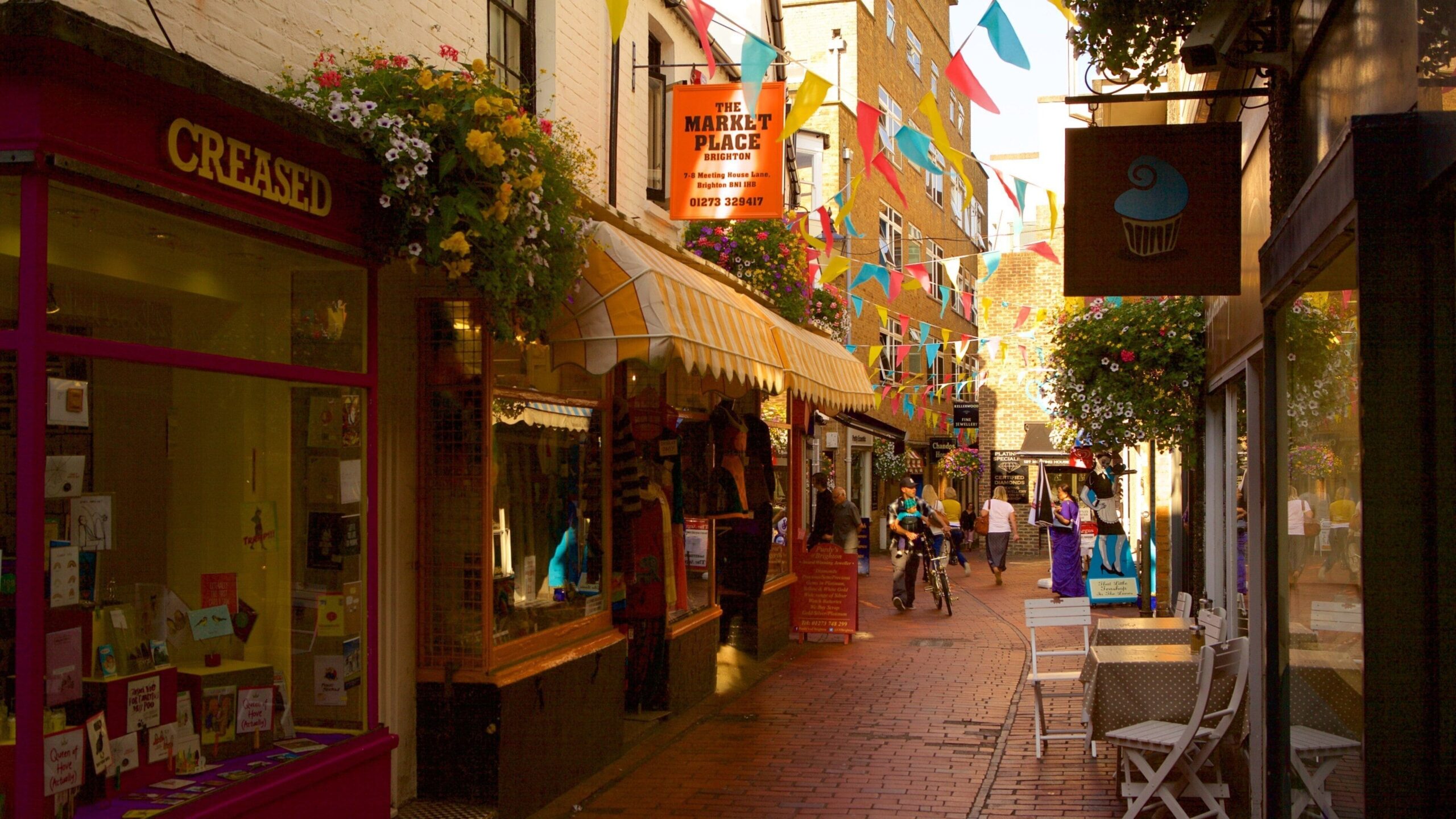 Brighton's narrow lanes