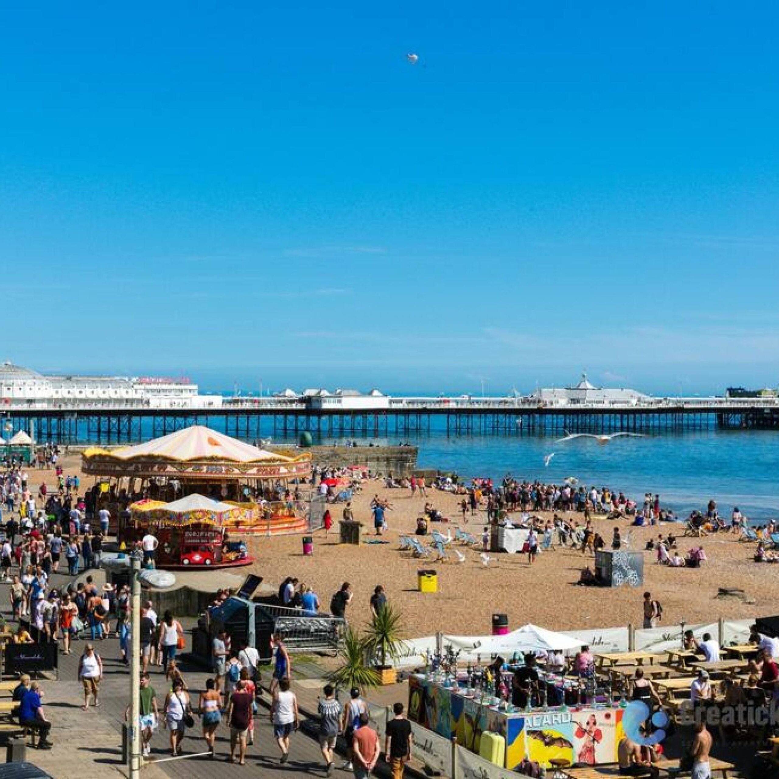 Brighton Beach & The Lanes