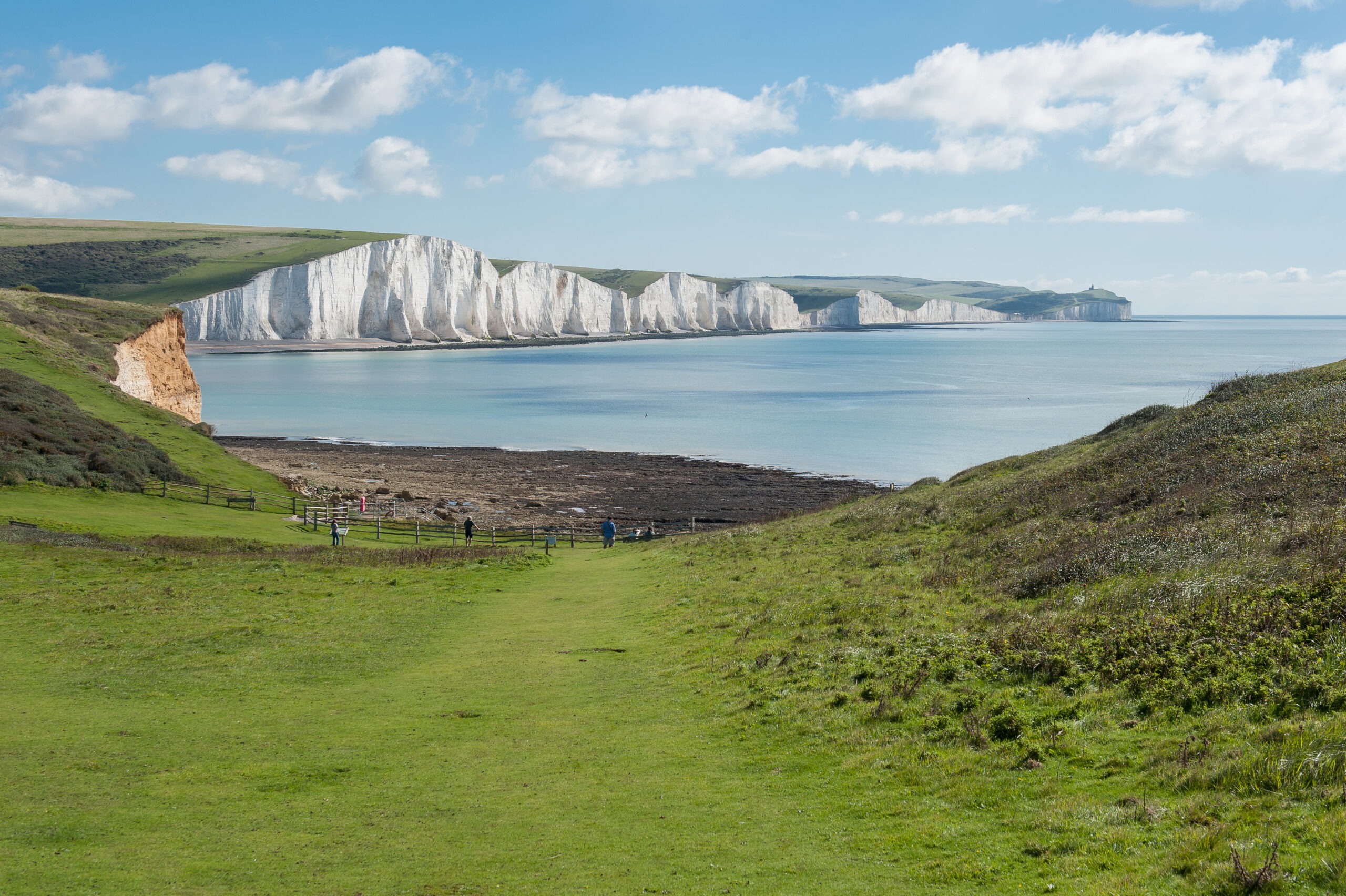 Seven Sisters cliffs sea view