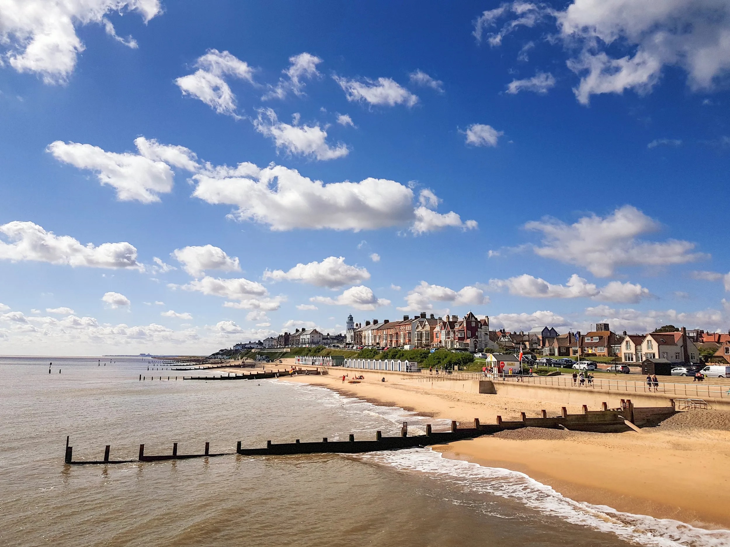 Southwold seaside Adnams brewery near pier beach