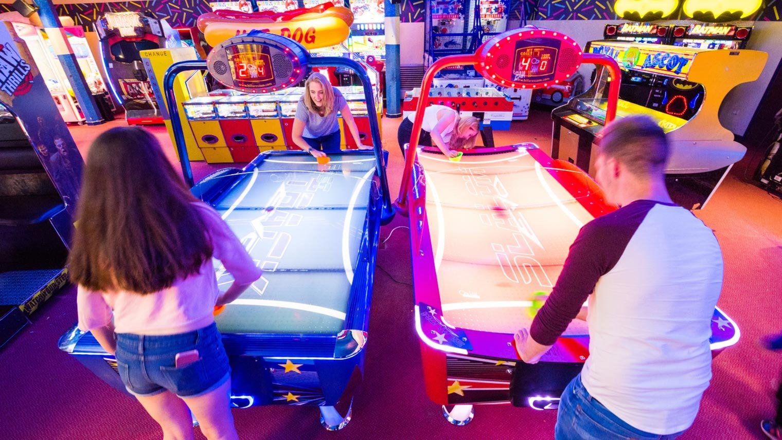 Pier amusement arcades traditional games