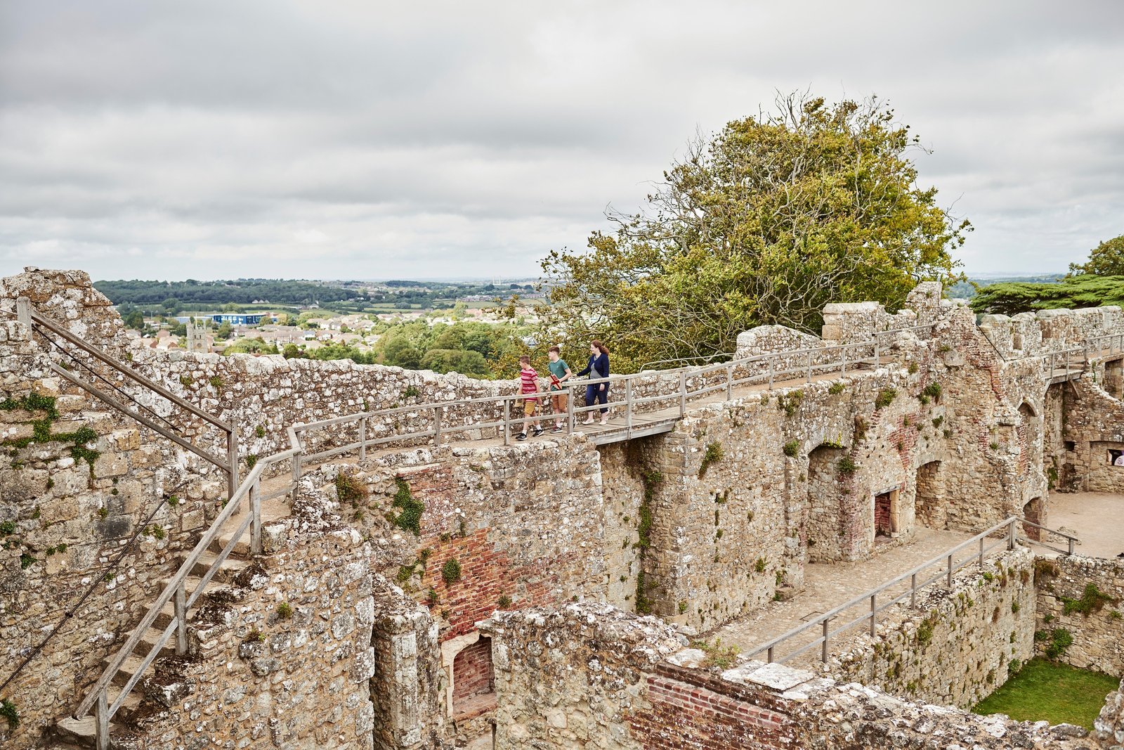 View from the keep across Isle of Wight