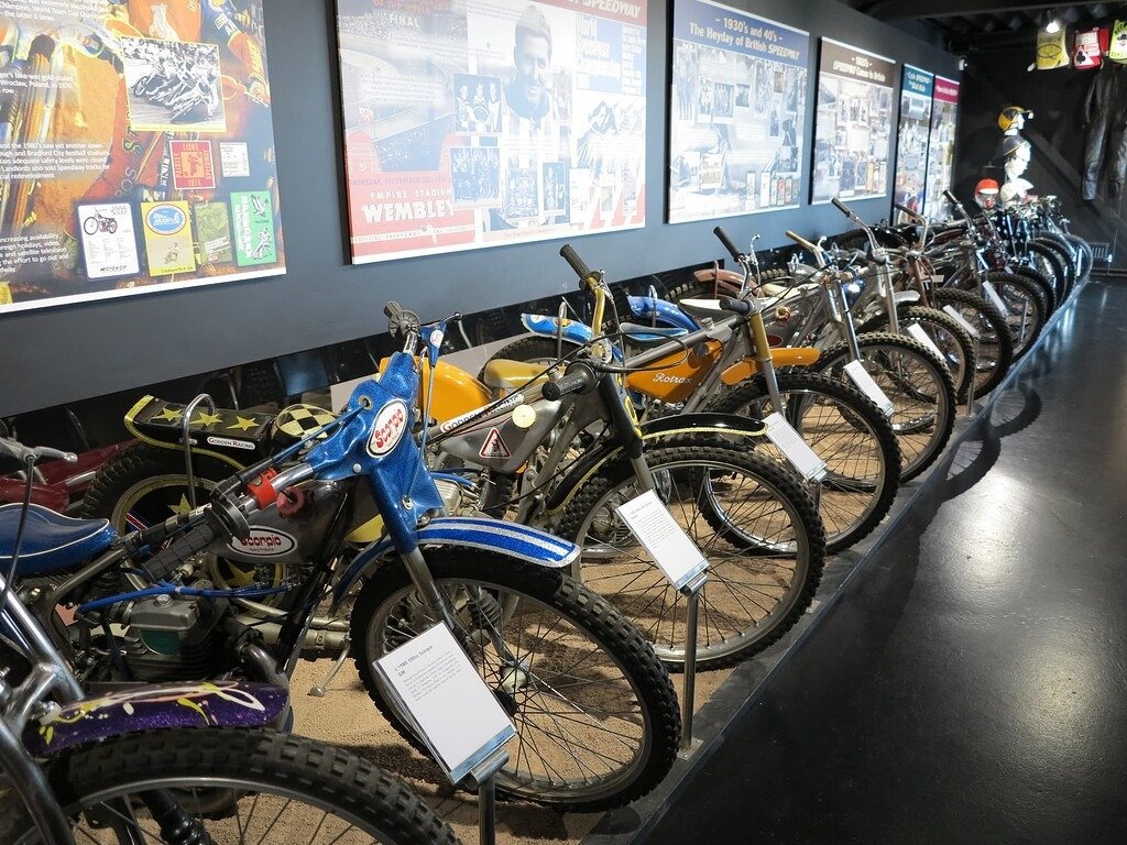 Motorcycle collection vintage superbikes display