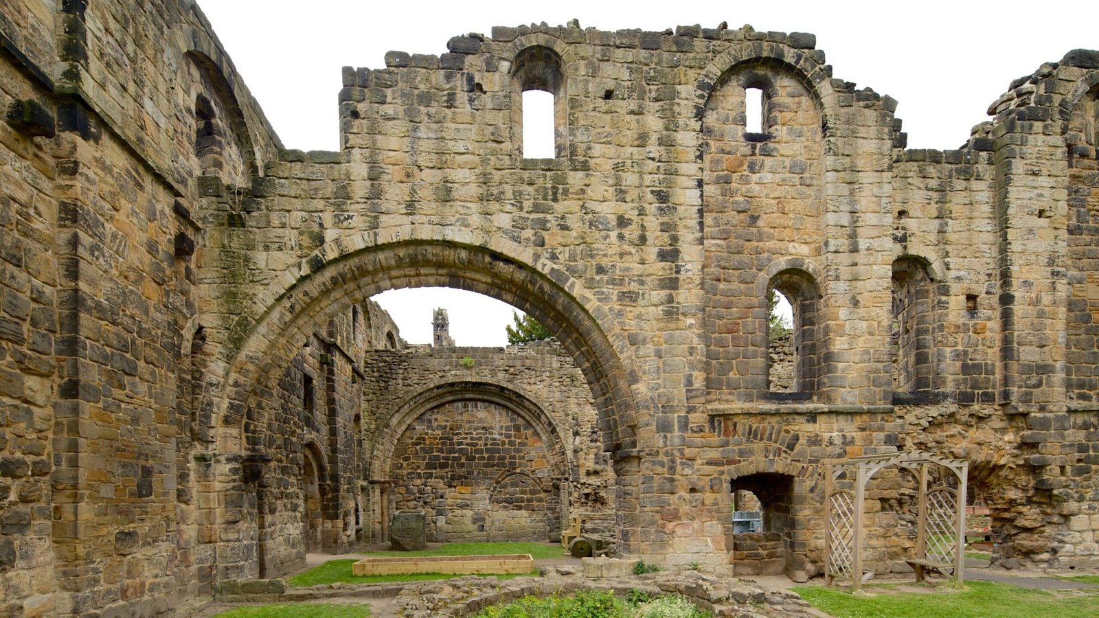 Church arches Romanesque Gothic architecture stone masonry detail