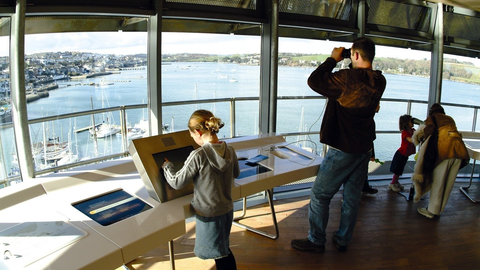 Falmouth Harbour view from museum windows