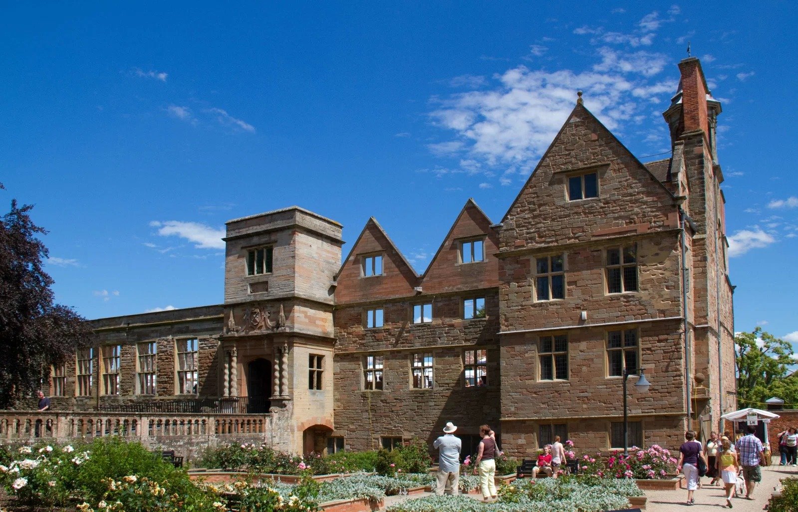 Rufford Abbey evening light heritage stone landscape atmosphere peaceful
