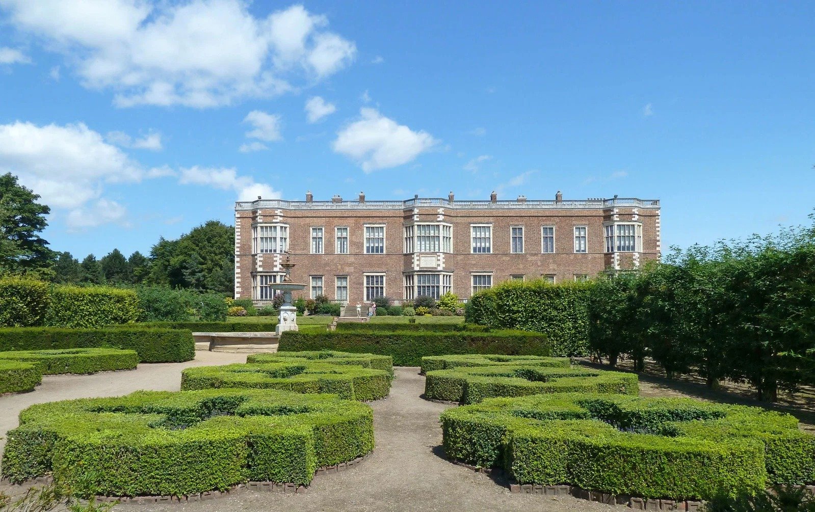 House and grounds pastoral landscape perspective mansion setting naturalistic