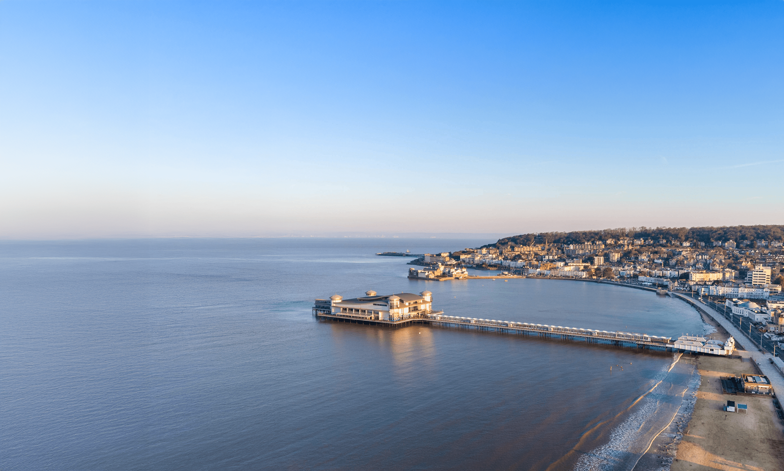 Pier head circular platform Bristol Channel views