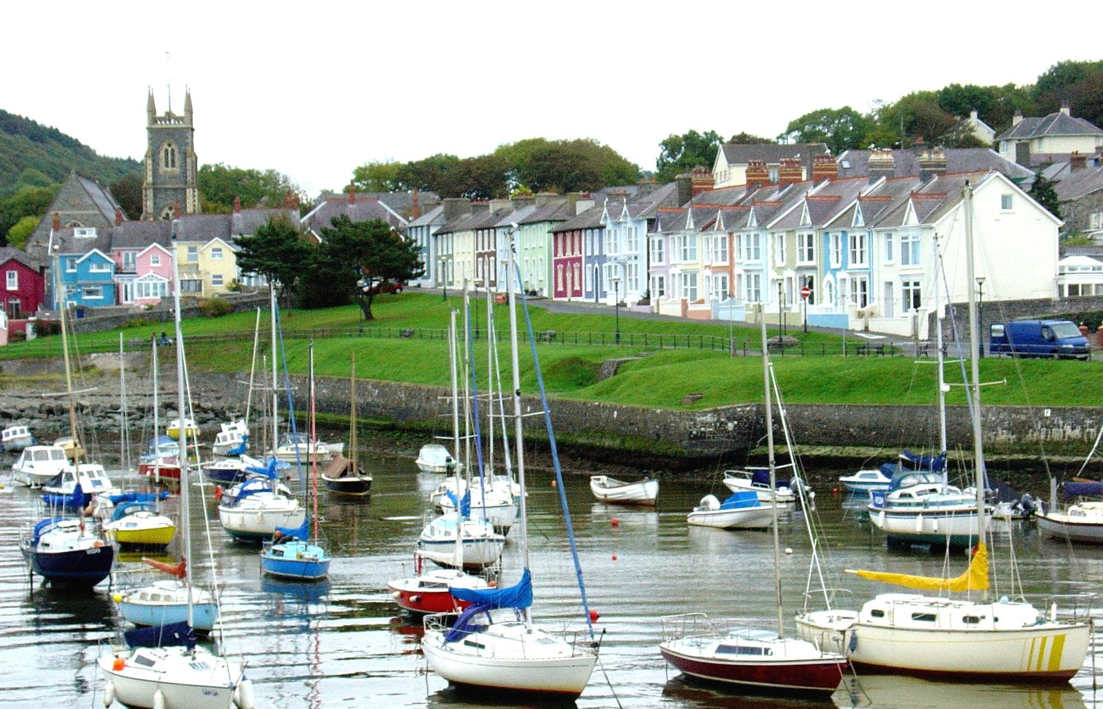 Colourful Georgian houses in Aberaeron
