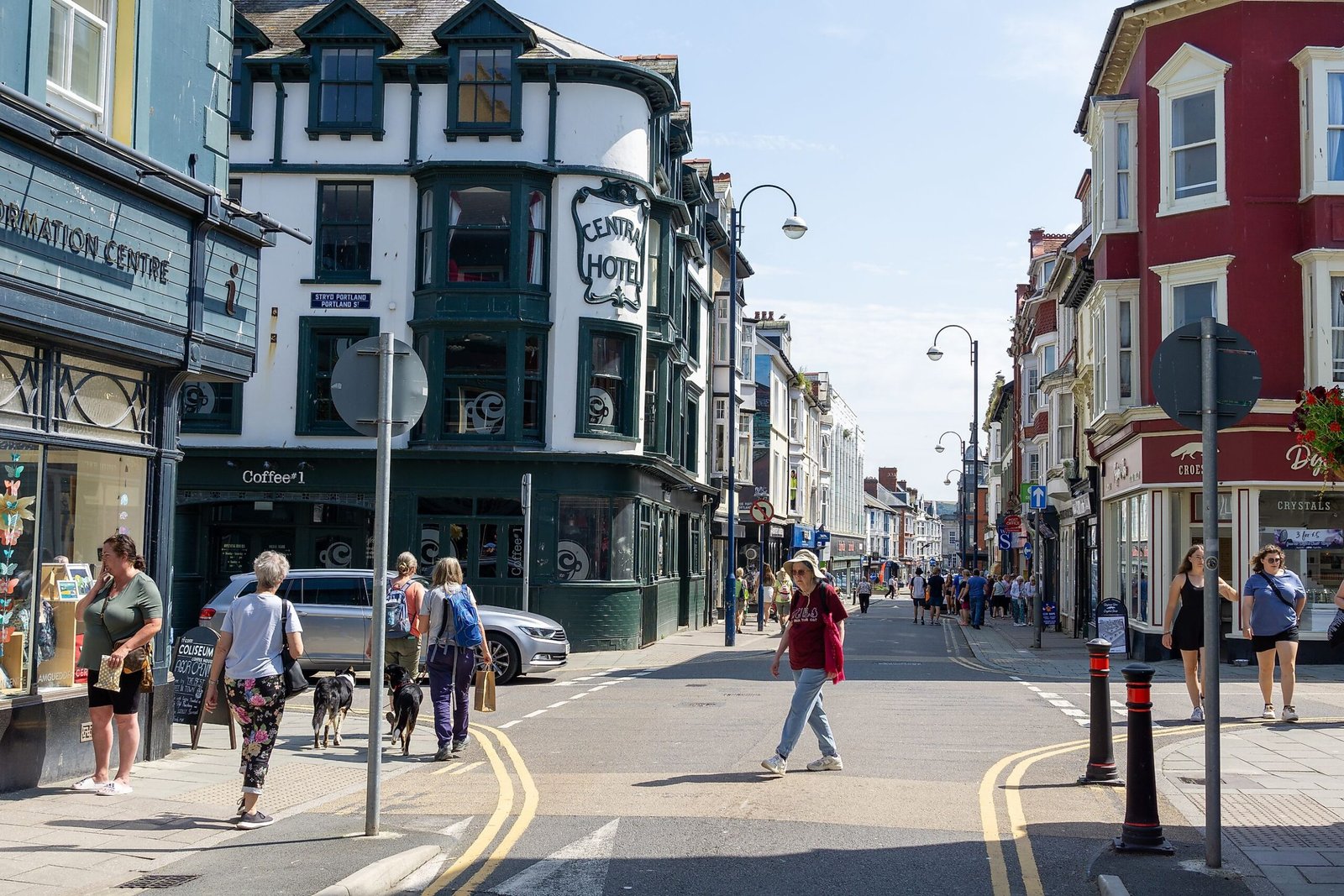 Independent shops and cafés in Aberystwyth town centre