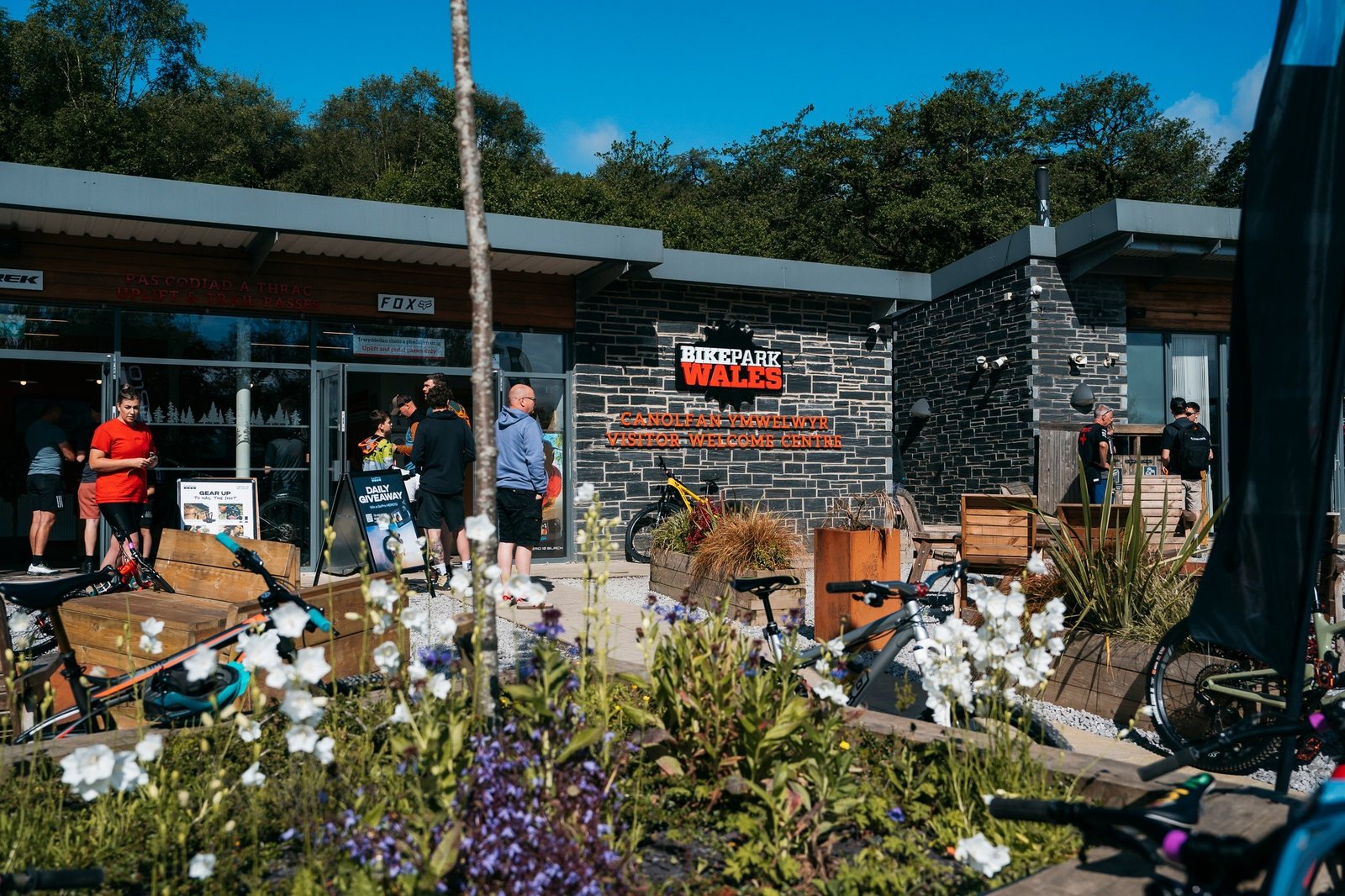 Mountain-bike uplift service at BikePark Wales