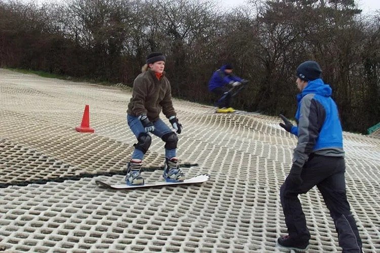 Snowboarding at Cardiff Ski and Snowboard Centre