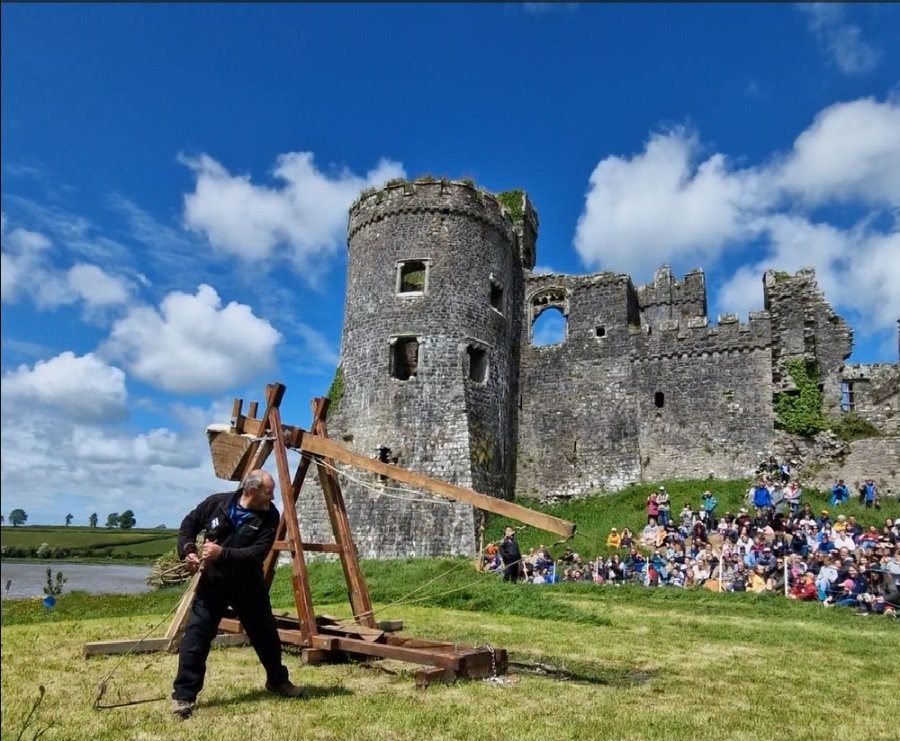 Family activities at Carew Castle