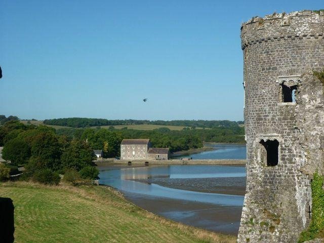 Carew Tidal Mill beside the millpond