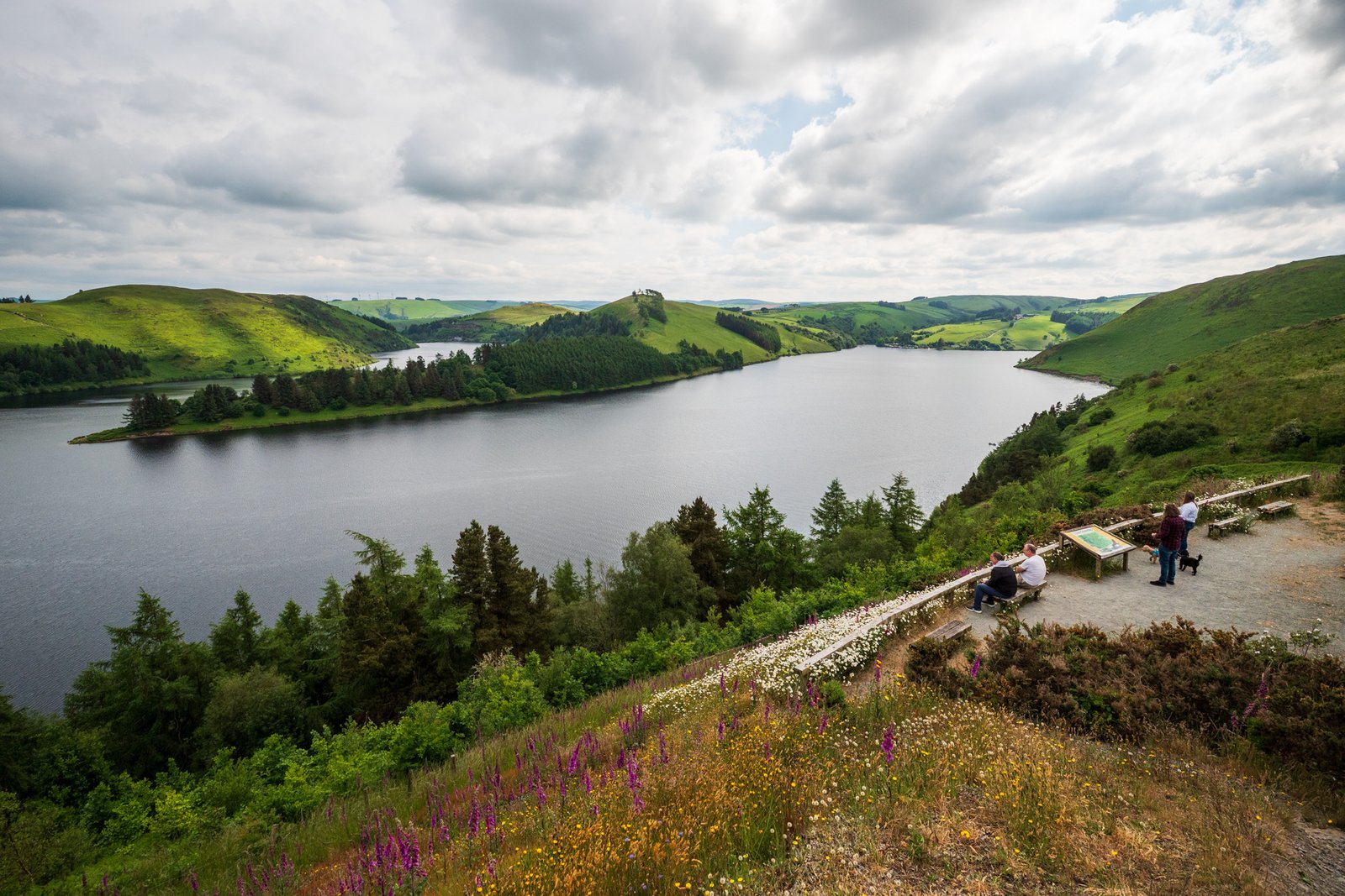 Clywedog Reservoir and dam