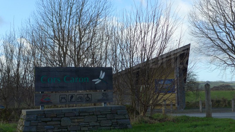 Wildlife hide overlooking Cors Caron National Nature Reserve