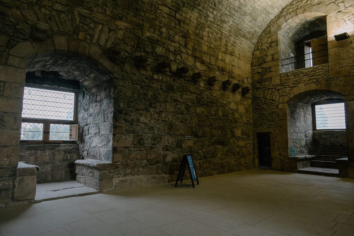Great hall inside Craigmillar Castle