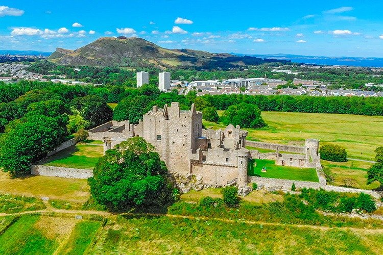 View across Edinburgh from Craigmillar Castle