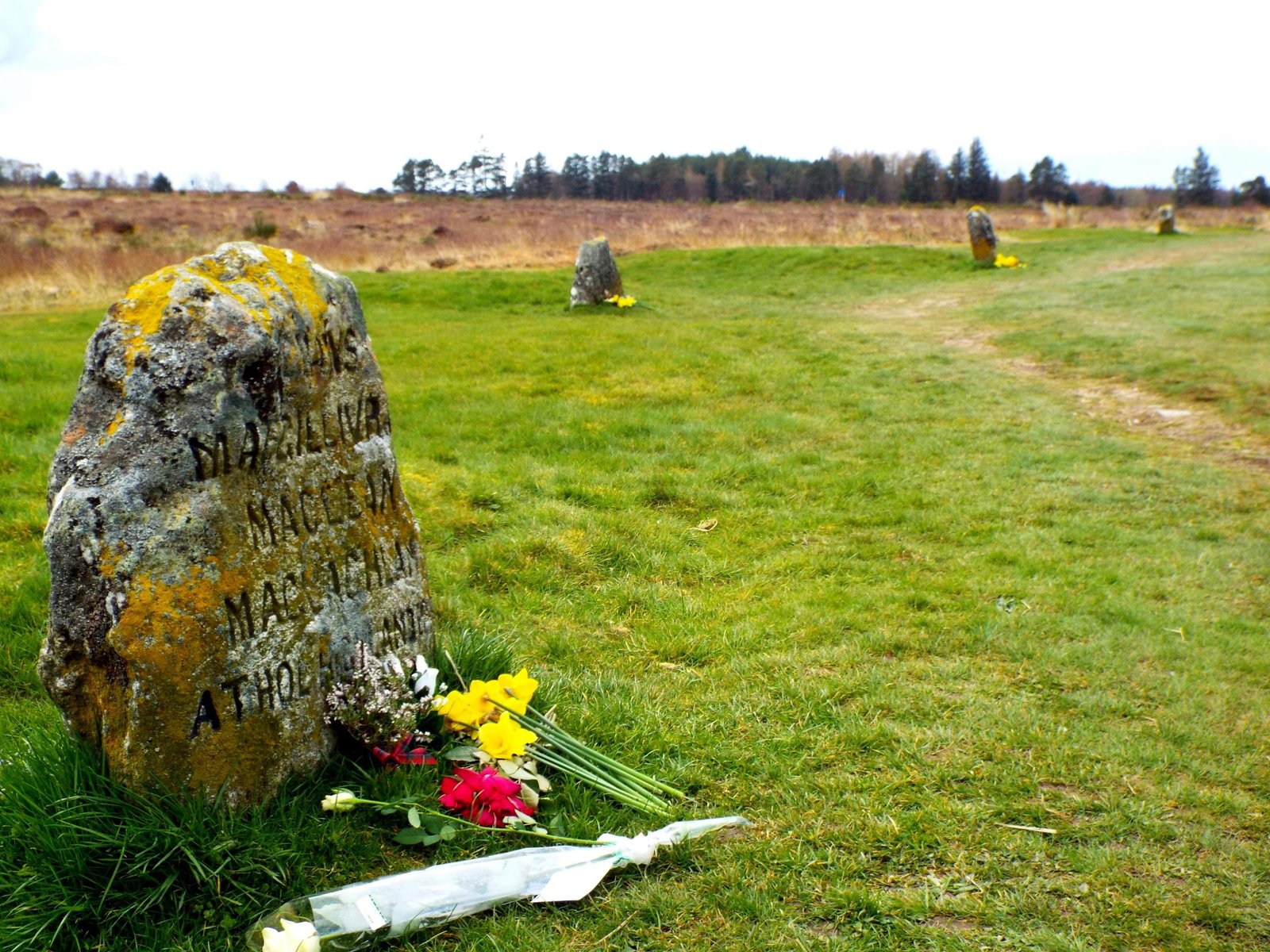 Memorial cairn at Culloden Battlefield
