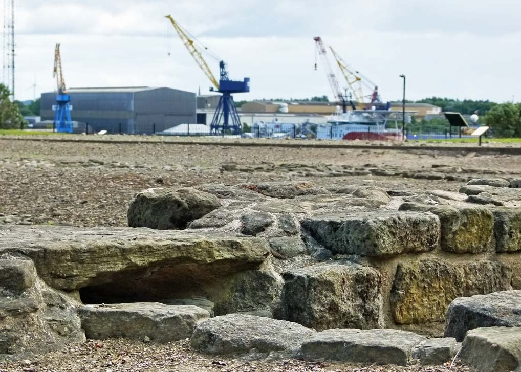 Tyne valley panorama shipyards Newcastle industrial heritage vista
