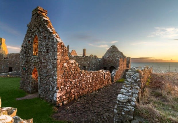 Historic buildings within Dunnottar Castle