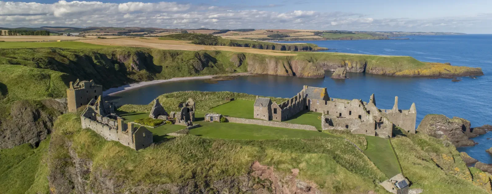 Ruins inside Dunnottar Castle