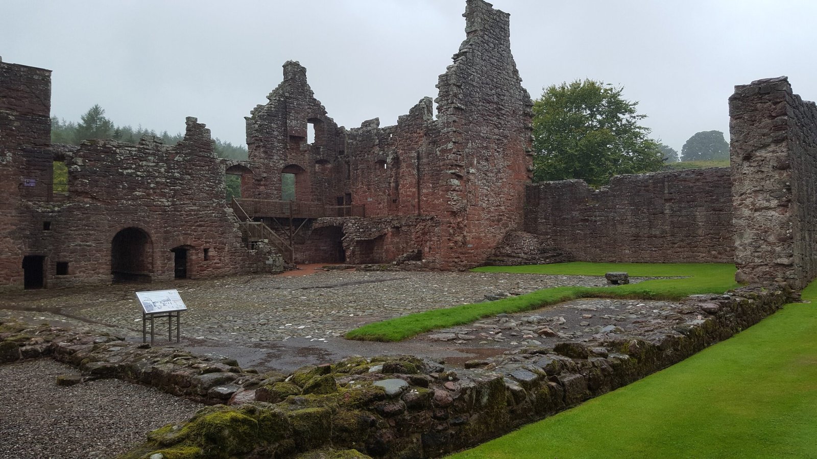 Ruins inside Edzell Castle