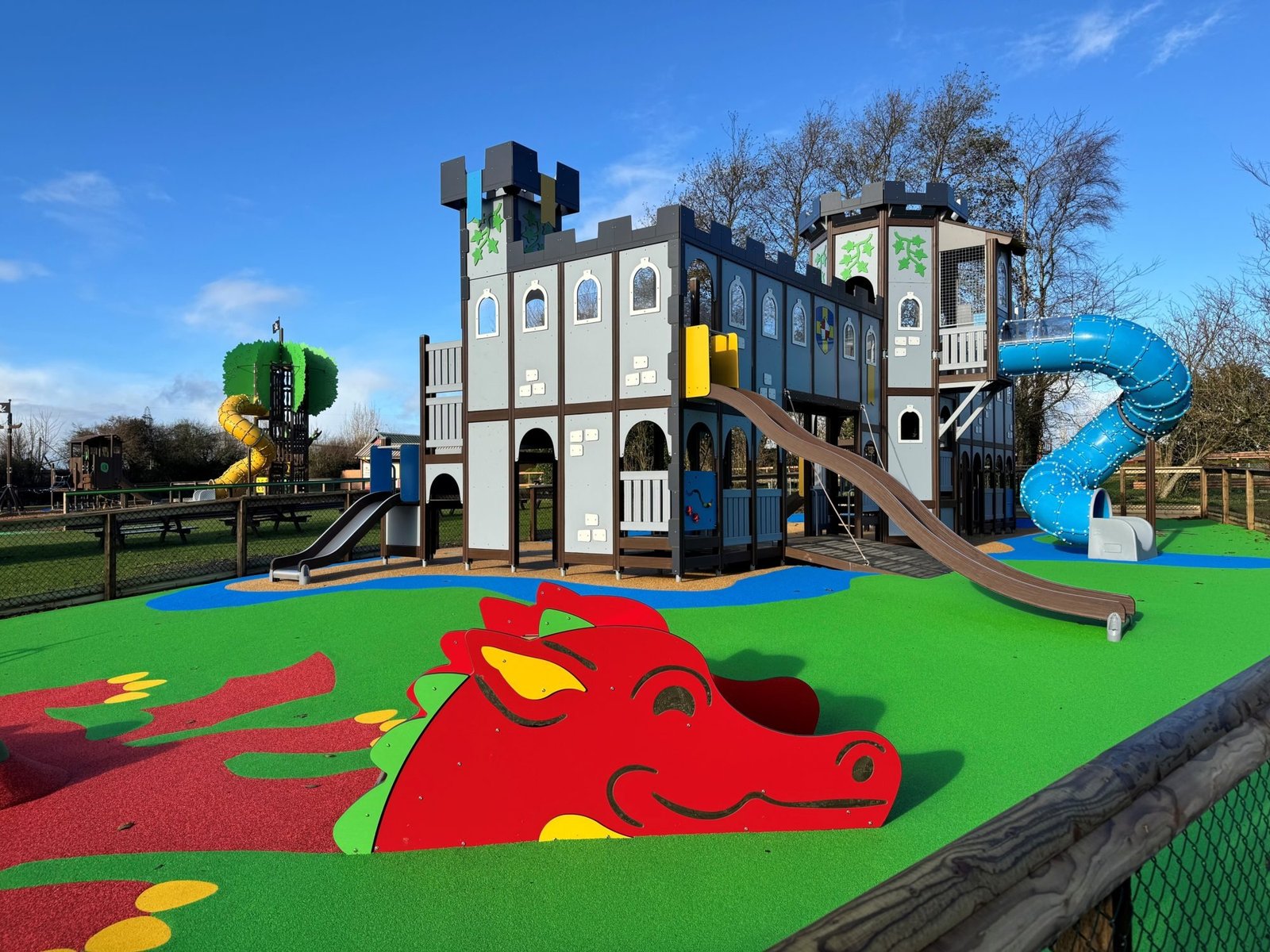 Adventure play area at Folly Farm