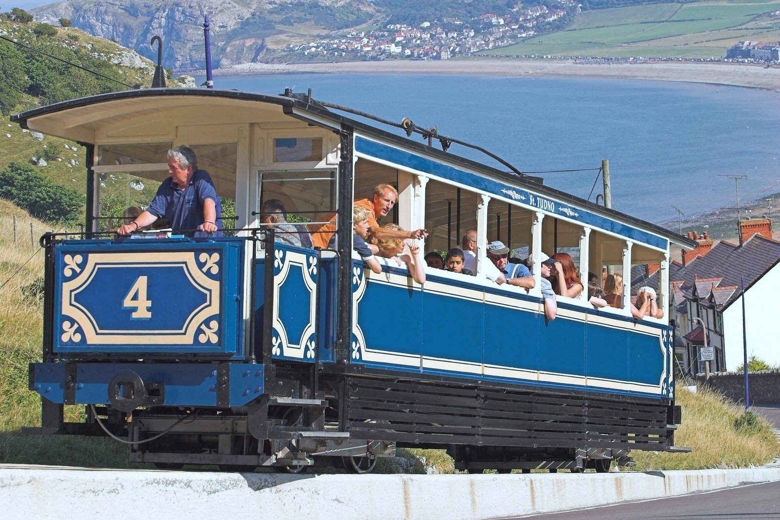 Families enjoying coastal views from the summit of the Great Orme