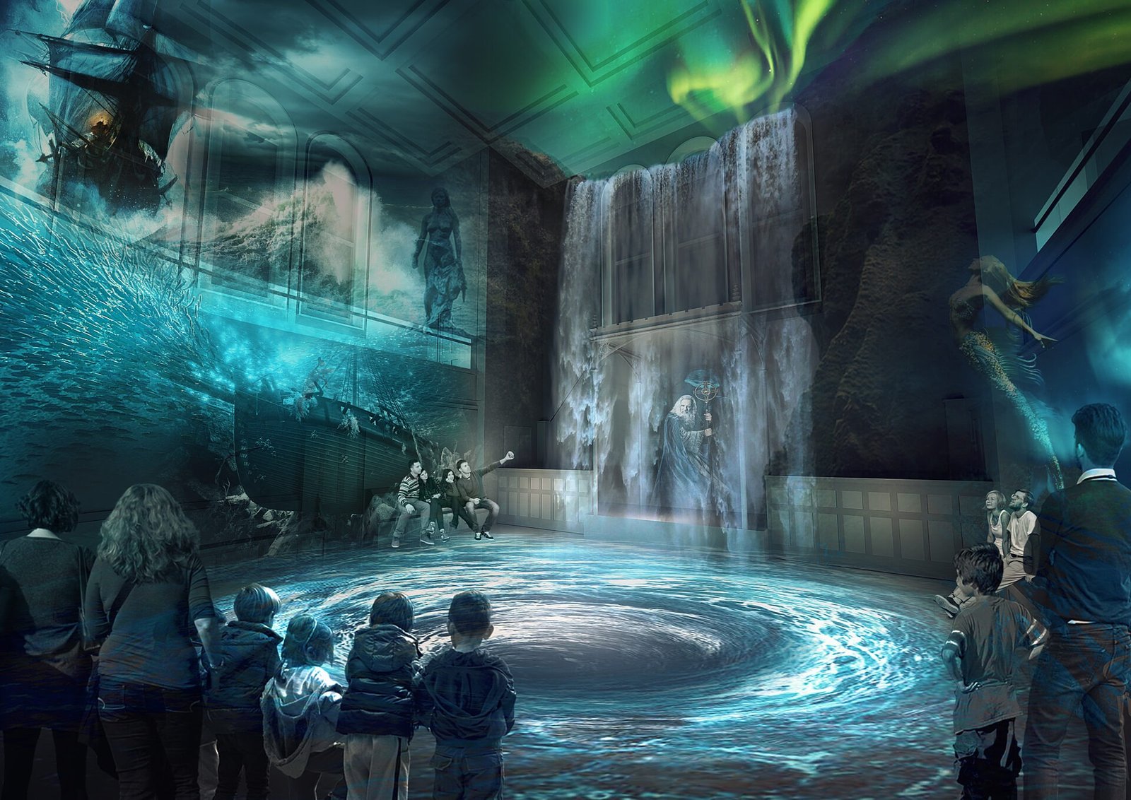 Interactive exhibition inside Inverness Castle Experience