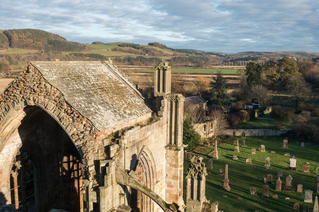 Melrose Abbey bell tower