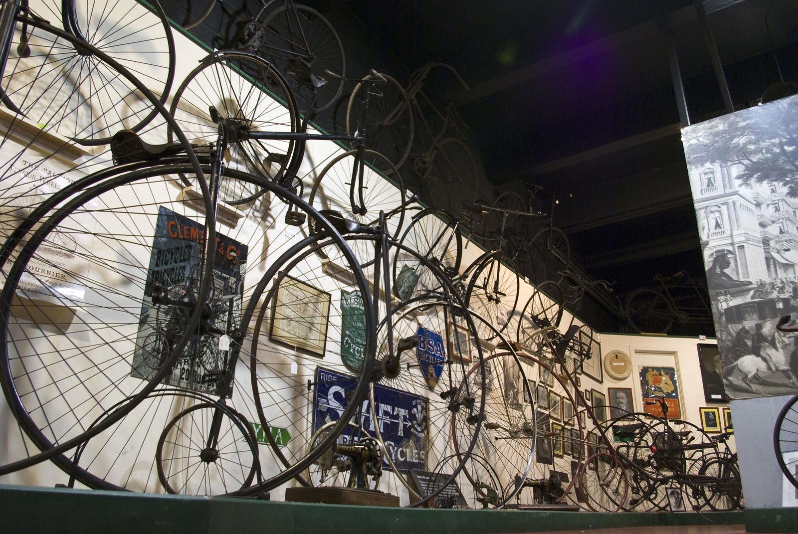 Early historic bicycle at the National Cycle Museum