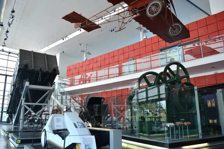 Historic transport display at the National Waterfront Museum