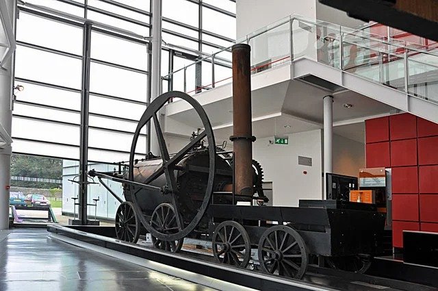 Industrial machinery at the National Waterfront Museum