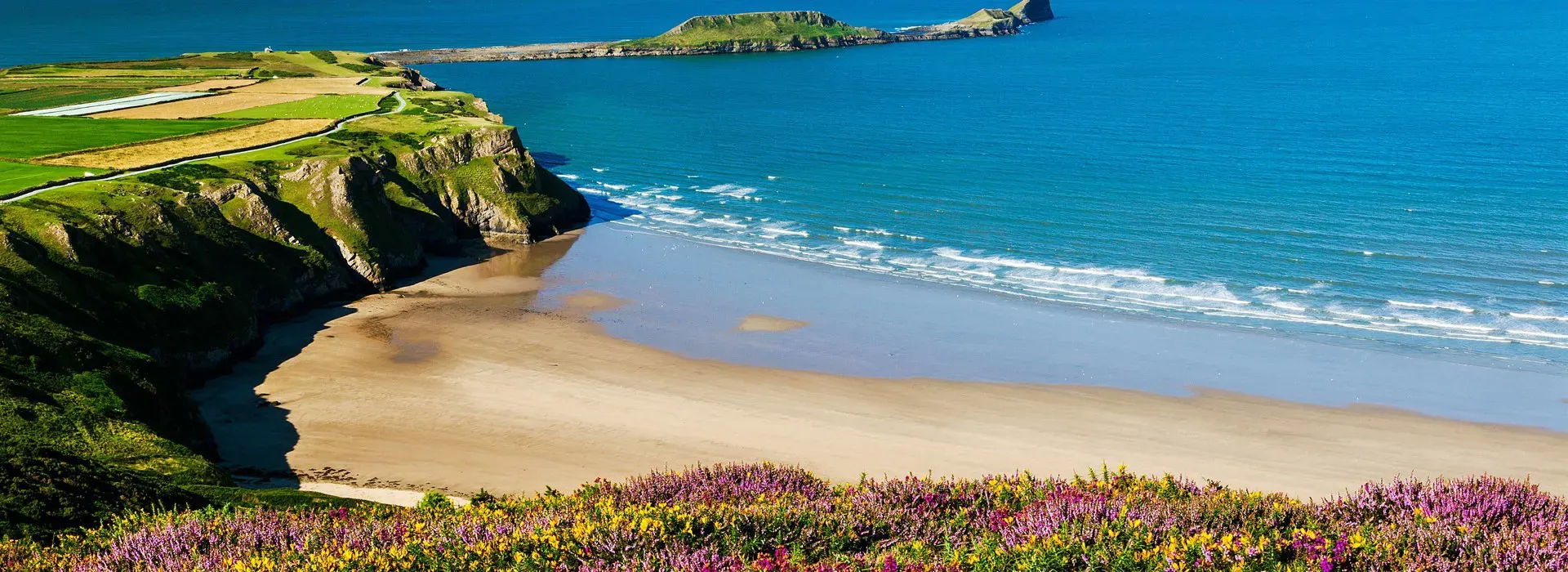 Rhossili Beach on the Gower Peninsula